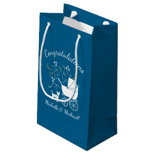 Petit Sac Cadeau Chihuahua Baby shower Blue Boy Chig