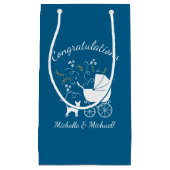 Petit Sac Cadeau Chihuahua Baby shower Blue Boy Chig (Devant)