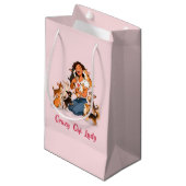 Petit Sac Cadeau Chimigos - Crazy Chi Lady - Chihuahua (Devant Angle)