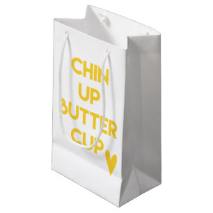 Petit Sac Cadeau Chin vers le haut de motivation doux de la