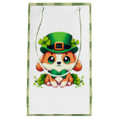 Petit Sac Cadeau Chiot de la Saint-Patricks (Devant)