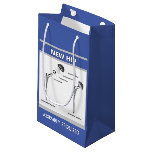 Petit Sac Cadeau Chirurgie de hanche amusante - Assemblage requis (Devant Angle)