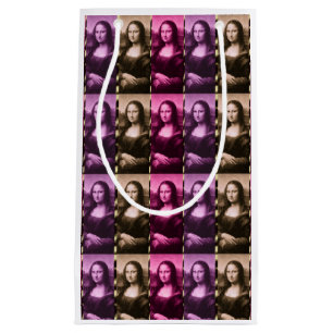 Petit Sac Cadeau Chocolat rose violet Poster de animal Mona Lisa