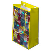 Petit Sac Cadeau Chouette dans la couronne (Dos Angle)