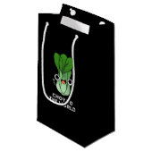 Petit Sac Cadeau Choy To The World Funny Veggie Pun Dark BG (Devant Angle)