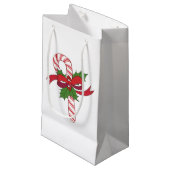 Petit Sac Cadeau Christmas Candy Cane (Devant Angle)