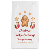 Petit Sac Cadeau Christmas Cookie Exchange Cute Gingerbread Homme (Devant)