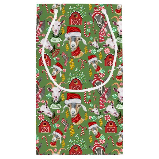 Petit Sac Cadeau Christmas GOATS Bonbons et cloches de Jingle GetYe (Dos)