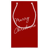 Petit Sac Cadeau Christmas Horse In Stable Window (Dos)