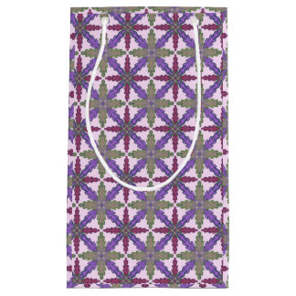 Petit Sac Cadeau Christmas Poinsettia Stars gift bag small