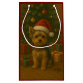 Petit Sac Cadeau Christmas Yorkie (Dos)