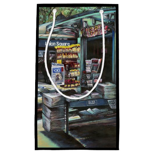 Petit Sac Cadeau Chrysocolia Morning, Carré de l'Union, New York (Devant)