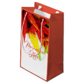 Petit Sac Cadeau Chute de l'automne feuille d'érable élégant rouge (Dos Angle)