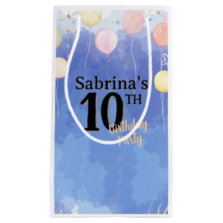 Petit Sac Cadeau Ciel bleu aquarelle