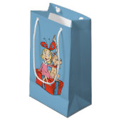 Petit Sac Cadeau Cindy Lou Who and Max on a Present (Devant Angle)