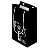 Petit Sac Cadeau Cinquante et fabuleux (Devant Angle)