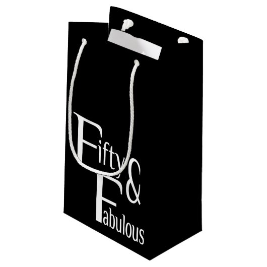 Petit Sac Cadeau Cinquante et fabuleux (Dos Angle)