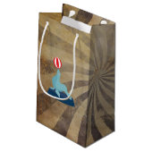 Petit Sac Cadeau Cirque vintage Thème Anniversaire (Dos Angle)