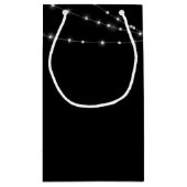 Petit Sac Cadeau Citation chrétienne de Noël avec lumières (Dos)