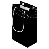 Petit Sac Cadeau Citation chrétienne de Noël avec lumières (Dos Angle)