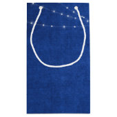 Petit Sac Cadeau Citation chrétienne de Noël avec lumières (Dos)