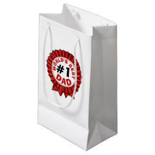 Petit Sac Cadeau Citation du meilleur papa du monde Fête des pères