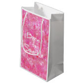 Petit Sac Cadeau Citation Né à Sparkle (Dos Angle)