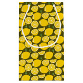 Petit Sac Cadeau Citron Jaune Moderne Amusant mignon (Dos)