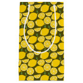 Petit Sac Cadeau Citron Jaune Moderne Amusant mignon (Devant)