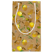 Petit Sac Cadeau citrons d'aquarelle 32 (Devant)