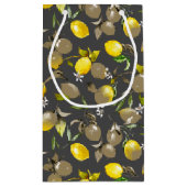 Petit Sac Cadeau citrons d'aquarelle 34 (Dos)