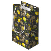 Petit Sac Cadeau citrons d'aquarelle 34 (Dos Angle)
