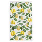 Petit Sac Cadeau Citrons, illustration. Personnalisable. (Dos)