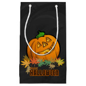Petit Sac Cadeau Citrouille Animaux éffrayants (Devant)