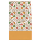 Petit Sac Cadeau Citrouille Halloween orange jaune vert (Dos)