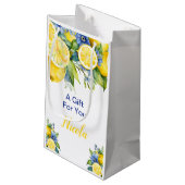 Petit Sac Cadeau Citrus Lemon Mediterranean Bridal Shower (Dos Angle)