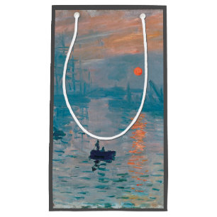 Petit Sac Cadeau Claude Monet Impression Soleil Levant Français