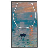 Petit Sac Cadeau Claude Monet Impression Sunrise Français (Dos)