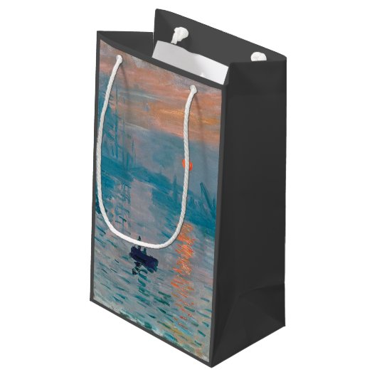 Petit Sac Cadeau Claude Monet Impression Sunrise Français (Dos Angle)