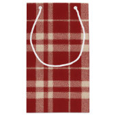 Petit Sac Cadeau Claus Christmas Plaid (Dos)