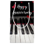 Petit Sac Cadeau Clavier de piano Anniversaire (Devant)