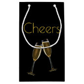 Petit Sac Cadeau Clinique de Lunettes de Champagne (Dos)