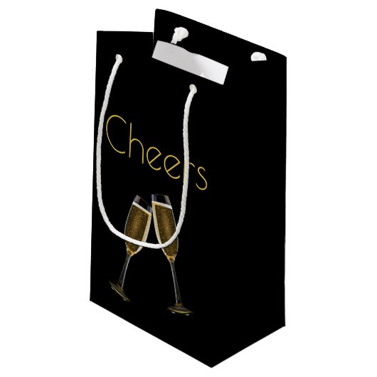 Petit Sac Cadeau Clinique de Lunettes de Champagne (Dos Angle)
