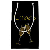 Petit Sac Cadeau Clinique de Lunettes de Champagne (Devant)