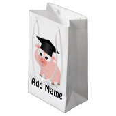 Petit Sac Cadeau Cochon de finition mignon (Devant Angle)