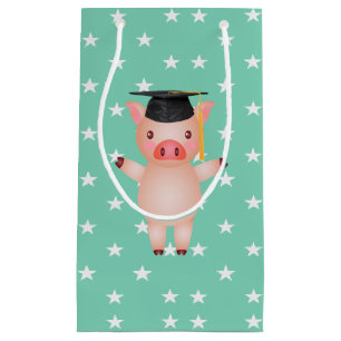 Petit Sac Cadeau Cochon et étoiles