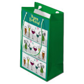 Petit Sac Cadeau Cocktails Alcool Anniversaire Fun Tailles (Dos Angle)