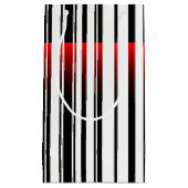 Petit Sac Cadeau code à barres avec scanner laser rouge (Devant)