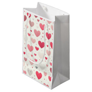 Petit Sac Cadeau Coeur coloré de la Saint Valentin