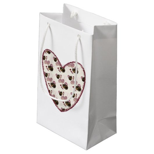 Petit Sac Cadeau Cœur de Truffe (Dos Angle)